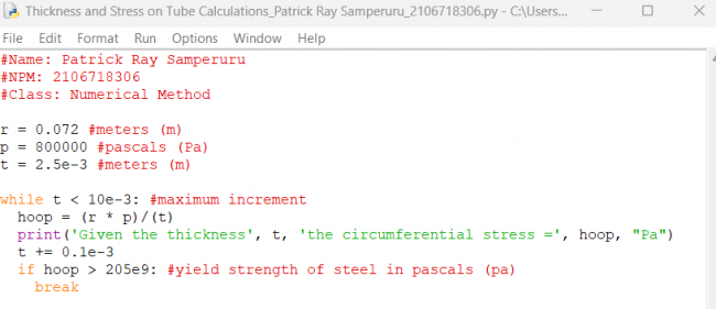 Thickness and Stress on Tube Calculations Patrick Samperuru.png